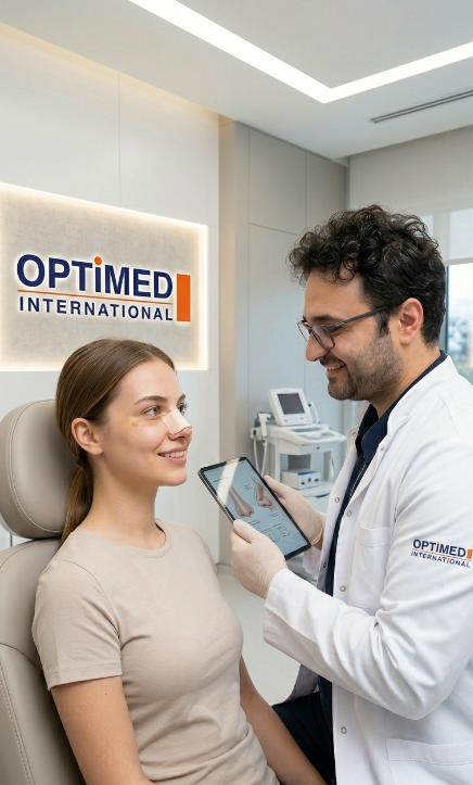 Consultație de urmărire postoperatorie între medic și pacient